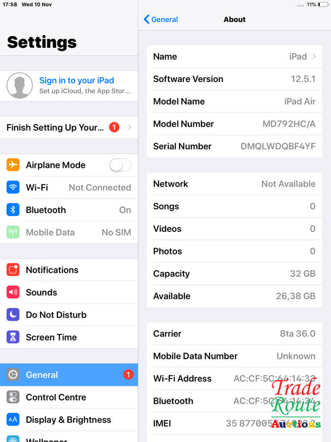 IPAD AIR | 32GB | WiFi + Cellular | MD792HC/A | SPACE GREY | APPLE  ***  RETINA DISPLAY  ***