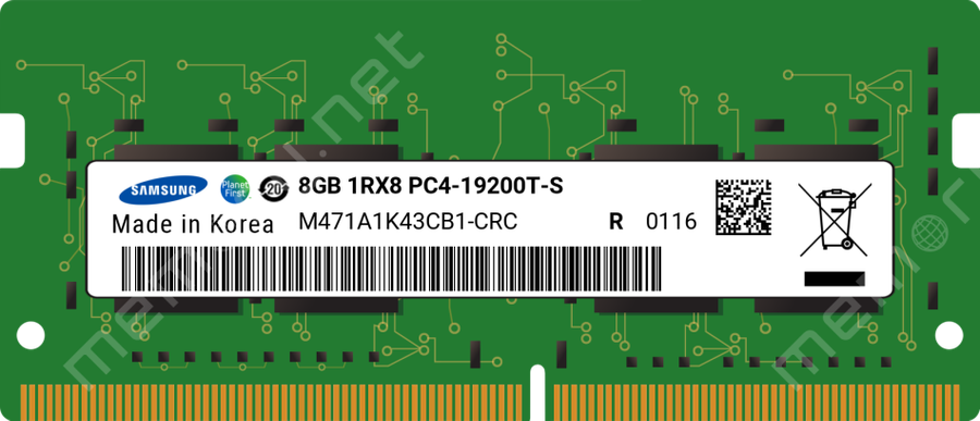 SAMSUNG 8GB DDR4 Laptop RAM - M471A1K43CB1-CRC PC4 2400T Memory Module