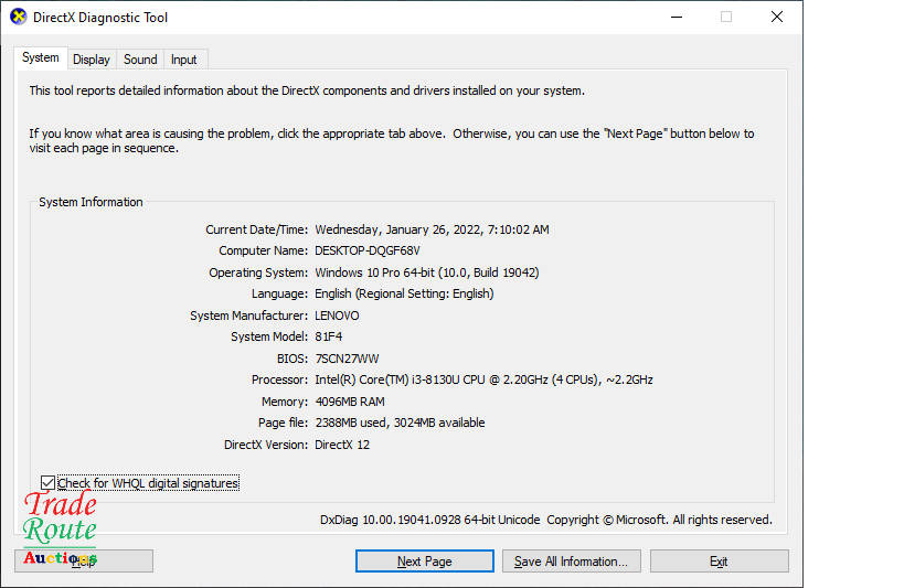 LENOVO IDEAPAD 330S LAPTOP - NOTEBOOK ** CORE i3 8130U 8th Gen ** 512GB SSD