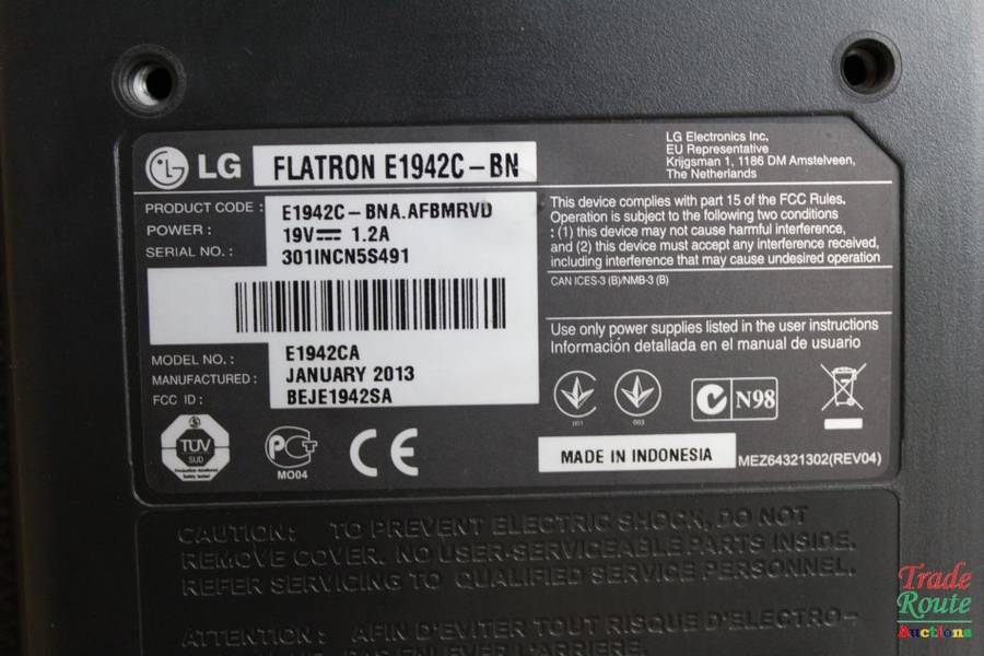 LG E1942C-BN 19 inch LED Wide Screen Monitor