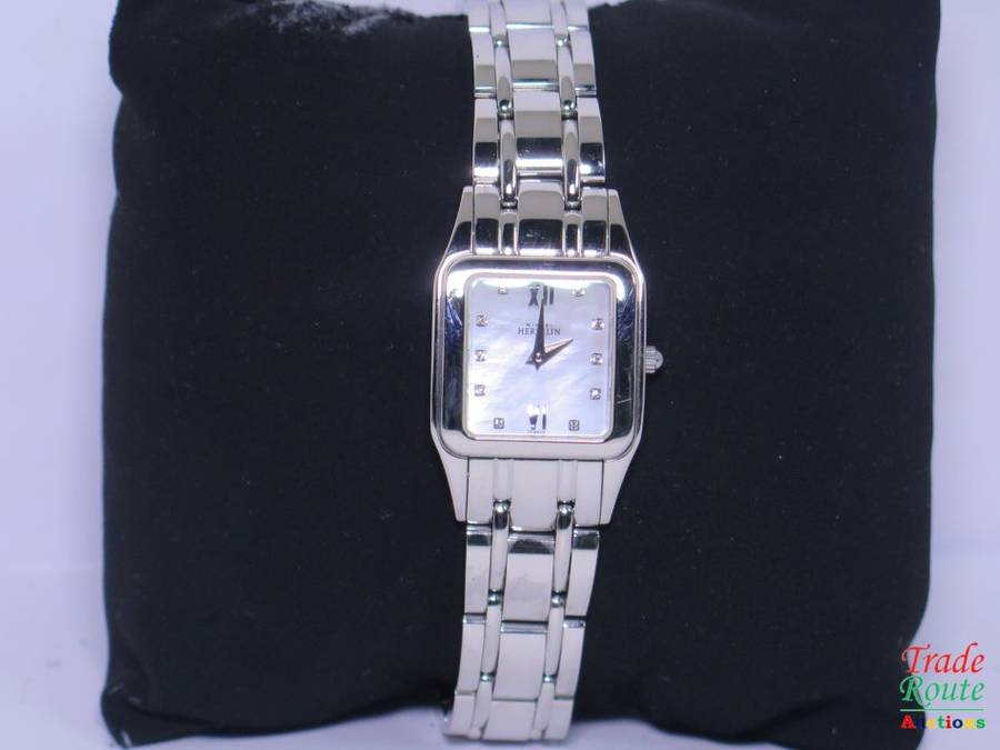 Michel Herbelin Women`s Watch Stainless Steel Bracelet Mother of Pearl Dial - 17427.1 - unworn DEMO