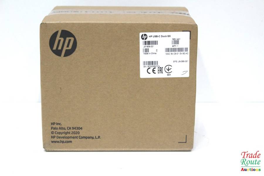 HP USB-C G5 Essential Docking Station 8-in-1 Adapter for USB-C Thunderbolt-Enabled Laptops PCs