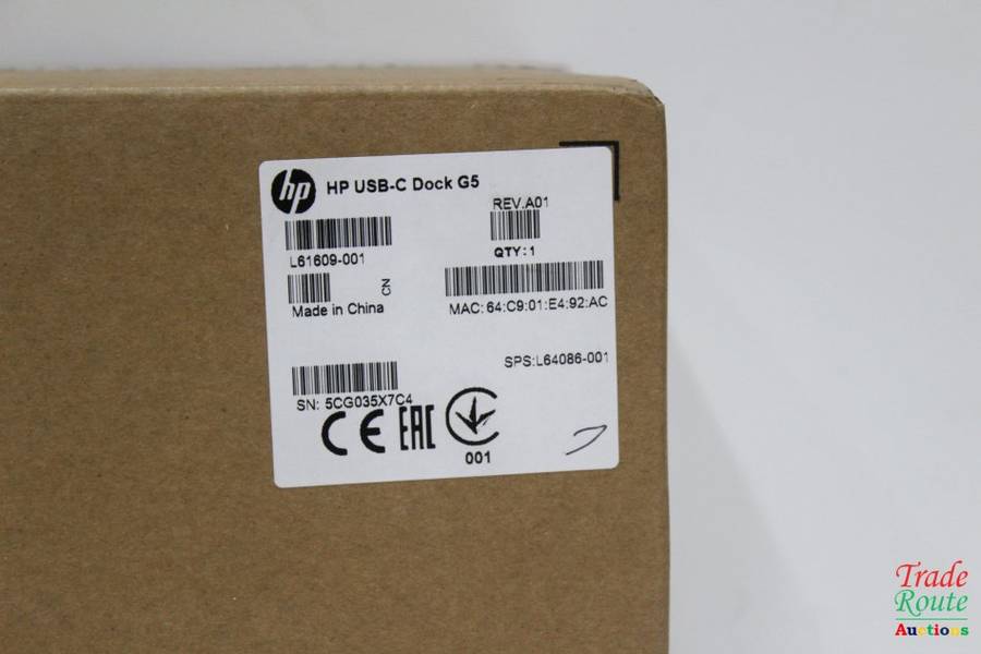 HP USB-C G5 Essential Docking Station 8-in-1 Adapter for USB-C Thunderbolt-Enabled Laptops PCs