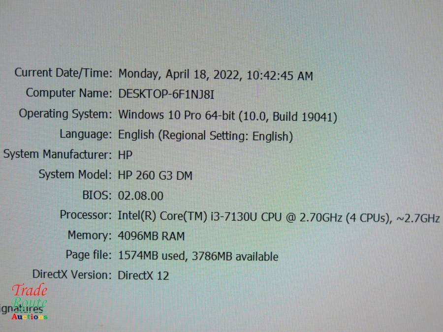 HP 260 G3 DM Mini Business PC Computer | Core i3 7130u 7th Gen 2.7Ghz | 8GB RAM | 500GB HDD