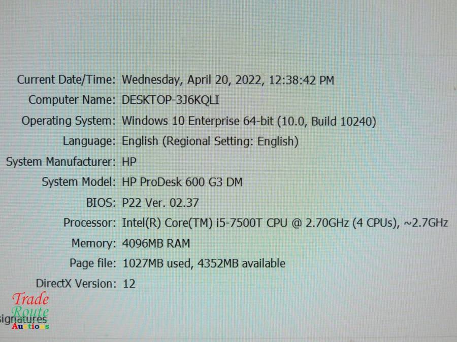 HP ProDesk 600 G3 DM Mini Desktop Computer | Core i5