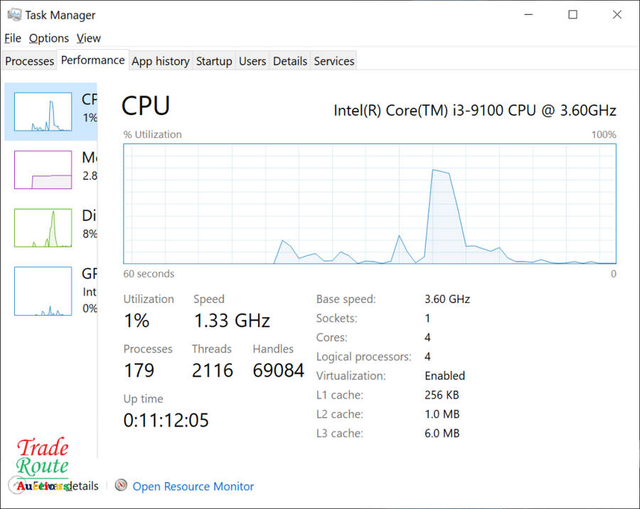 Lenovo V530s SFF Small form factor Desktop PC | CORE i3 9100 9th Gen 3.6GHz | 8GB RAM | 1TB HDD