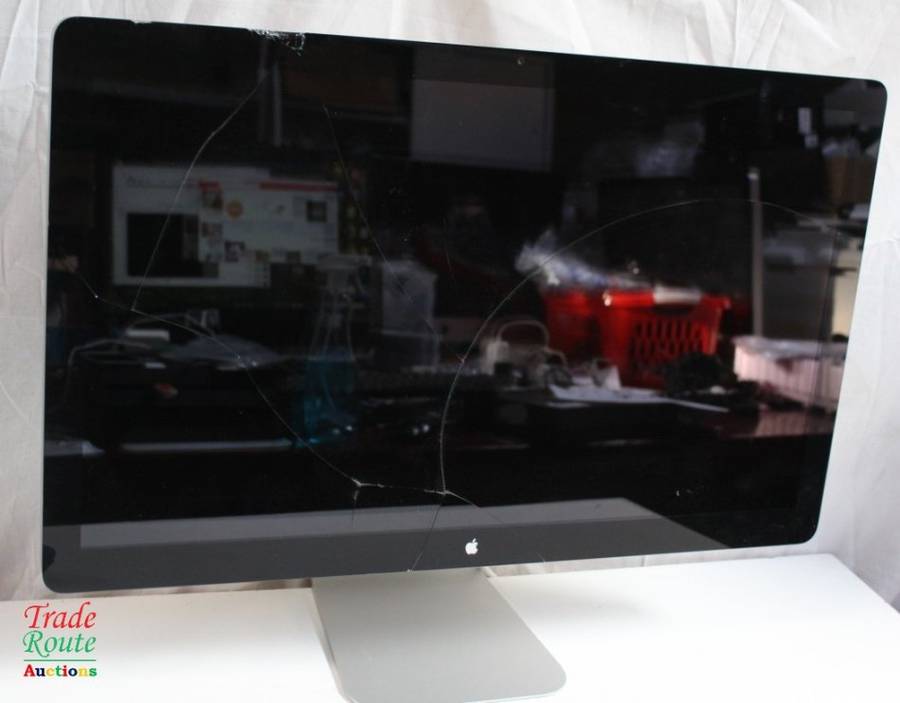 Outer Glass Cracked ** Apple Thunderbolt Cinema Display LED (27-Inch) Monitor | A1407