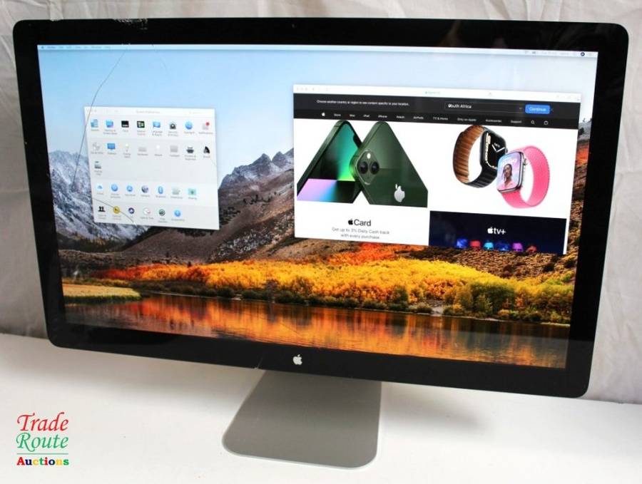 Outer Glass Cracked ** Apple Thunderbolt Cinema Display LED (27-Inch) Monitor | A1407