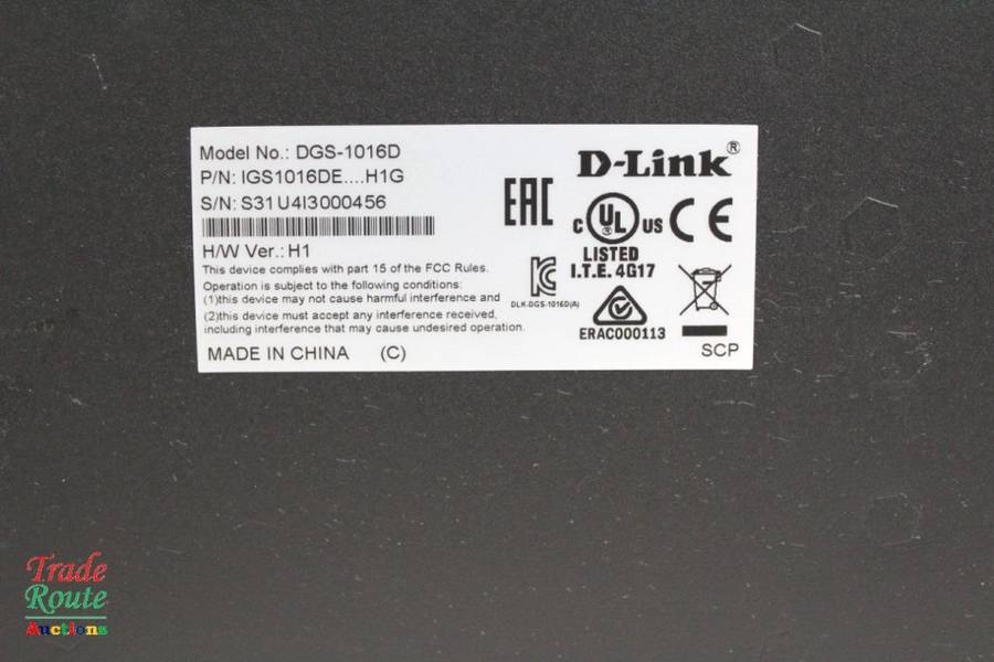 D-Link GigaExpress DGS-1016D 16 Port 10/100/1000 Gigabit Un-Managed Layer2 Switch