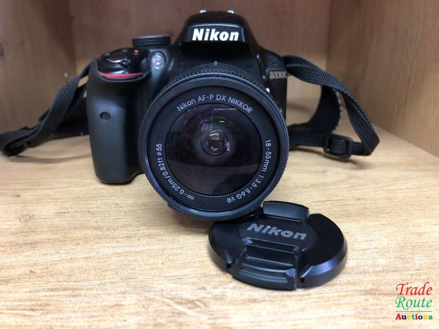 Nikon D3300 24.2 MP CMOS Digital SLR with AF-S DX NIKKOR 18-55mm f/3.5-5.6G DX Zoom Lens (Black)