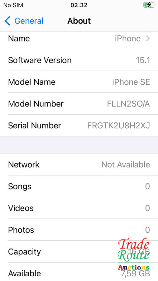APPLE IPHONE SE | FLLN2SO/A | A1723 | FINGERPRINT ID | SMART PHONE