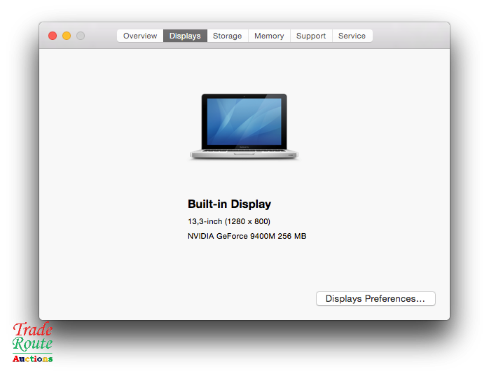 MacBook Pro 13.3-inch | Core 2 DUO 2.26GHz | 2GB RAM | 160GB HDD | NVidia GeForce Graphics