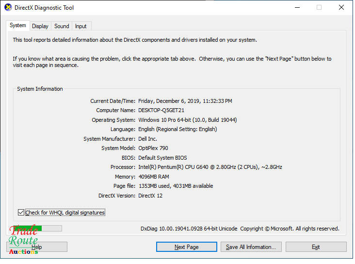 Dell OptiPlex 790 mini Desktop PC | Pentium G640 2.8Ghz | 4GB RAM | 250GB HDD