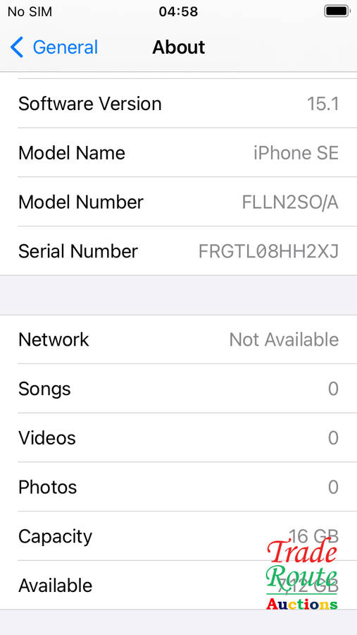 APPLE IPHONE SE | FLLN2SO/A | A1723 | FINGERPRINT ID | SMART PHONE