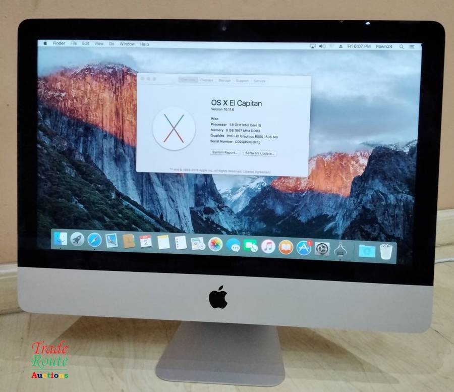 2015 Apple iMAC | 21.5 INCH | Core i5 1.6GHz | 8GB RAM | 1TB HDD  ** ULTRASLIM Cracked Outer Glass