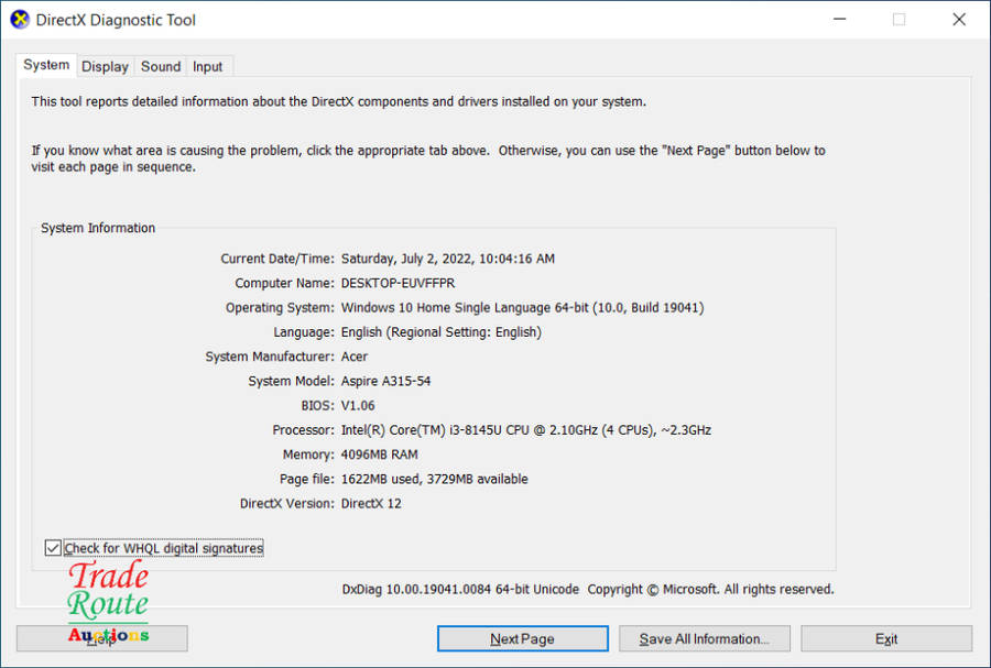 Acer Aspire 3 A315-54 15.6" Laptop