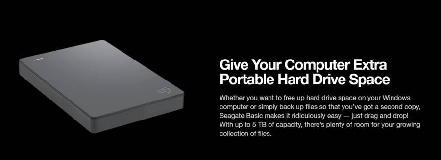 Seagate 5TB 2.5-inch Basic Portable Hard Drive | Brand New | External Drive 5000GB HDD