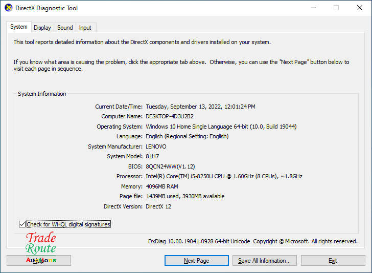 LENOVO IDEAPAD 130 81H7 LAPTOP | CORE i5 8250U 8th Gen @ 1.8GHZ  | 4GB RAM | 1TB HDD | NOTEBOOK