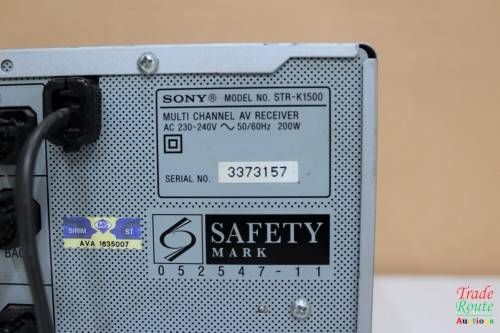 Sony STR-K1500 AV Receiver - Home Theatre Amplifier