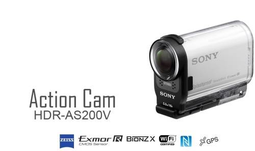SONY HDR-AS200V FULL HD Action Camera with Wi-Fi & GPS CAMCORDER
