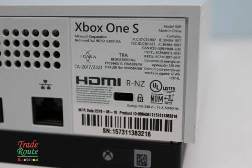 XBOX One S Console (WHITE) Model 1681 1TB [ NO CONTROLLER ]