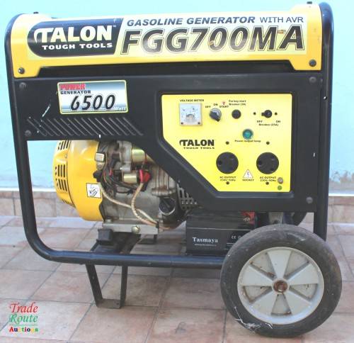 Talon Petrol Generator 6,5kVA 6500W - FGG700MA 13hp petrol engine 4-stroke R14K [COLLECTIONS ONLY]