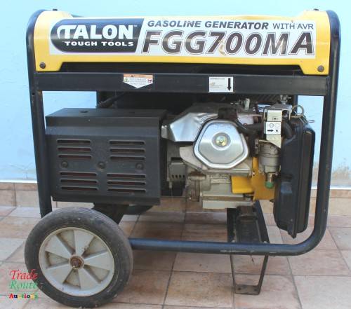 Talon Petrol Generator 6,5kVA 6500W - FGG700MA 13hp petrol engine 4-stroke R14K [COLLECTIONS ONLY]