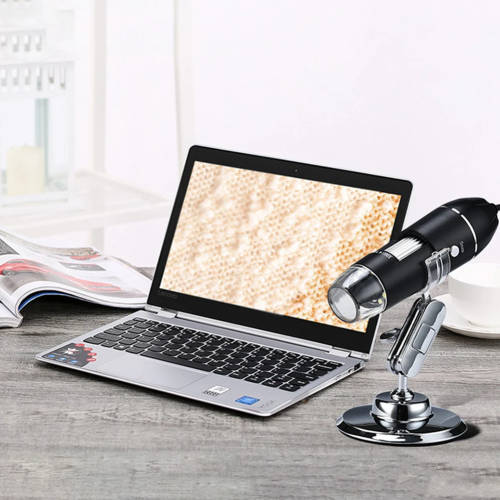 1600X Zoom Digital Microscope with 8 X LED Lights - 50X to 1600X magnification