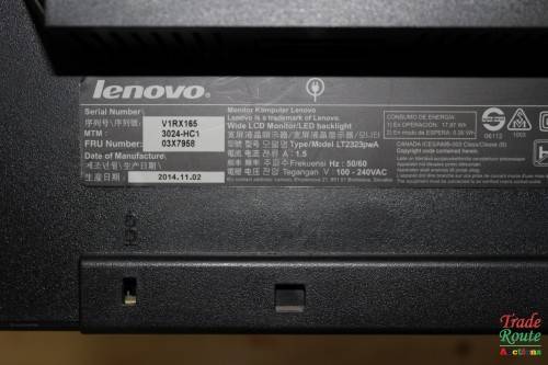 DAMAGED SCREEN - Lenovo Think Vision  23 INCH LED LCD Monitor - For Spares/Repairs