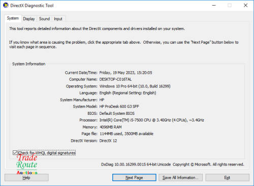 HP ProDesk 600 G3 SFF Desktop Computer PC | Core i5 7th Generation