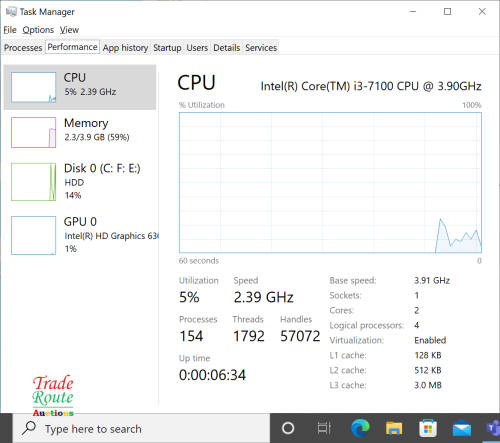 Dell OptiPlex 3050 Mini Tower Desktop PC | Core i3 7100 7th Gen 3.9Ghz