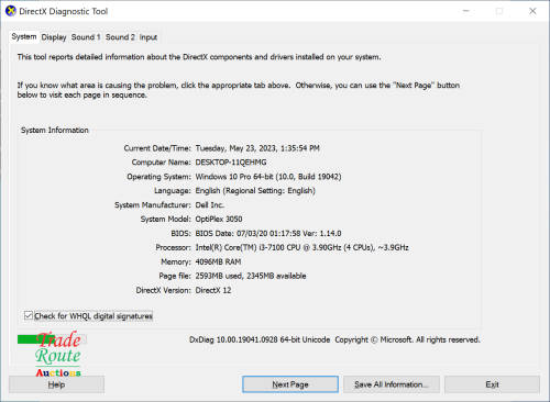 Dell OptiPlex 3050 Mini Tower Desktop PC | Core i3 7100 7th Gen 3.9Ghz