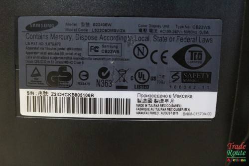 Samsung B2240EW computer monitor 22 INCH 1680 x 1050 pixels Black