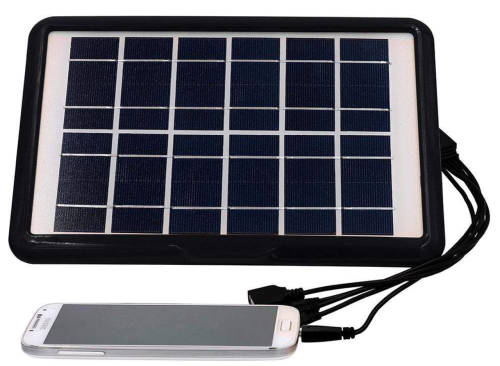Solar Panel Emergency Charging Unit for Charging Cellphones