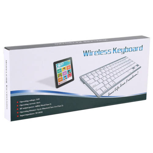 Ultra-thin Wireless Bluetooth Keyboard for iPad, Samsung, Huawei, Xiaomi, Tablet PCs or Smartphones