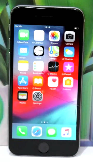 APPLE IPHONE 6 | A1586 | MQ3D2AA/A| 32GB [ cracked outer glass - phone works ]