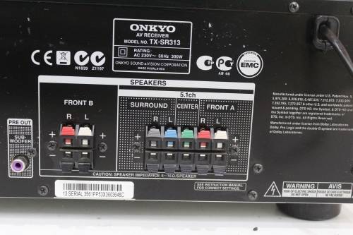 Onkyo TX-SR313 - Home Theatre Receiver 5.1-Channel Network A/V Receiver