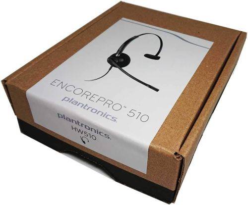 Plantronics Poly EncorePro HW510 Noise Cancelling Over Head Monaural Headset (For Call Centres)