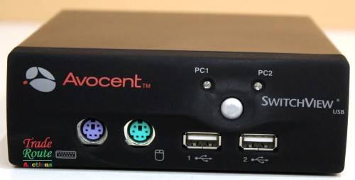 Avocent Switchview 2-port USB HYBRID & PS/2 KVM Switch  no cables/power supply [ Bid per item ]