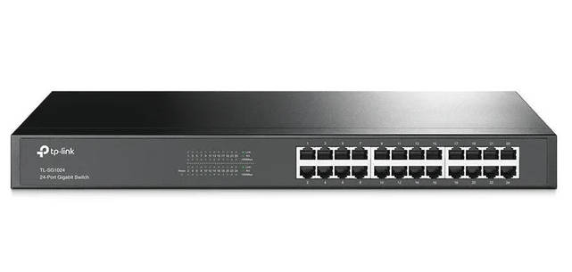 TP-Link TL-SG1024 Managed Network Switch L2 Gigabit Ethernet 10/100/1000 Mbits Black
