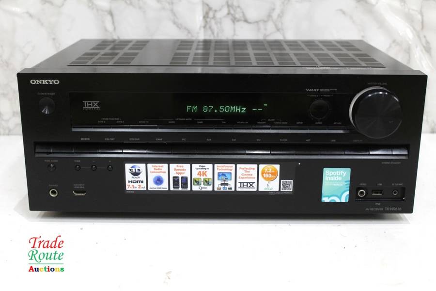 ONKYO TX-NR616 7.2- Channel Network A/V Receiver - [ NO SOUND ] [FOR SPARES OR REPAIR]