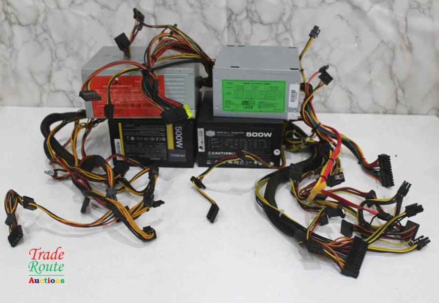 4 x Computer Power supply - 1 BID for all 4 [Salvage item for Spares/Repairs]