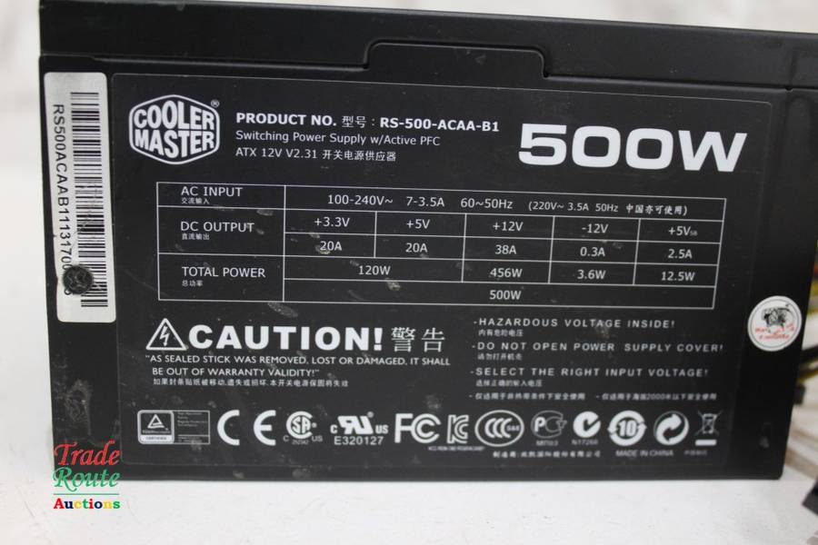 4 x Computer Power supply - 1 BID for all 4 [Salvage item for Spares/Repairs]