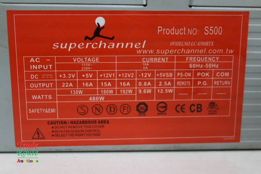 4 x Computer Power supply - 1 BID for all 4 [Salvage item for Spares/Repairs]