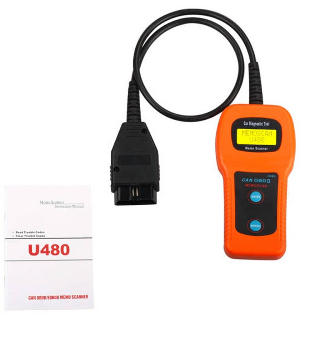 U480 Scanner CAN OBDII OBD2 Memo Engine Fault Code Reader Car Diagnostic Scanner Tool