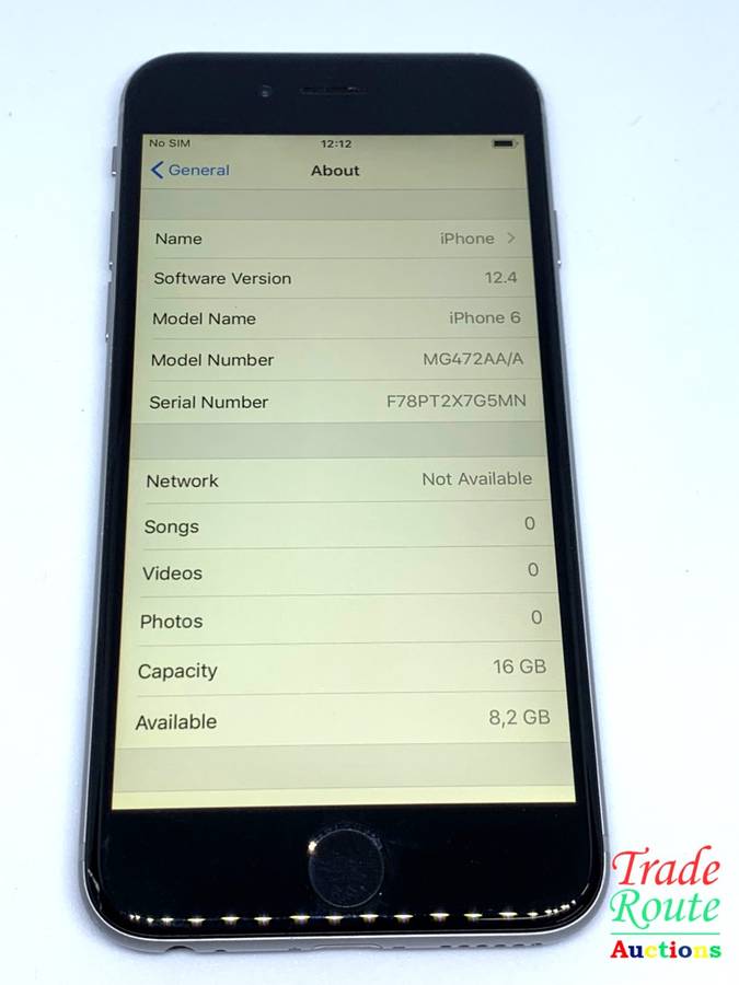 APPLE IPHONE 6  SmartPhone - 92% Battery Health