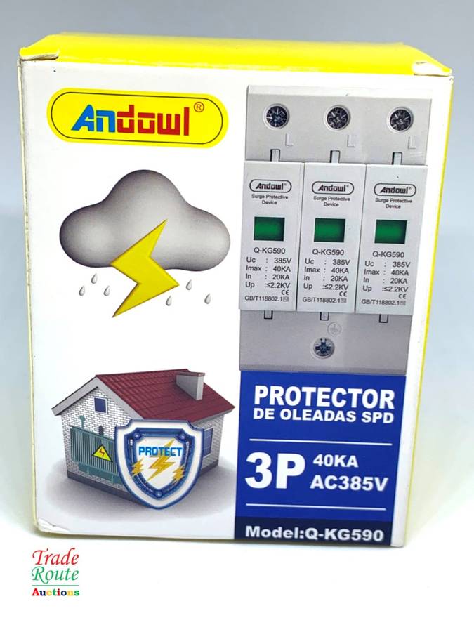 Surge Protector 3-Pole 3-Phase DIN Rail AC 385V 40KA SPD SURGE PROTECTOR