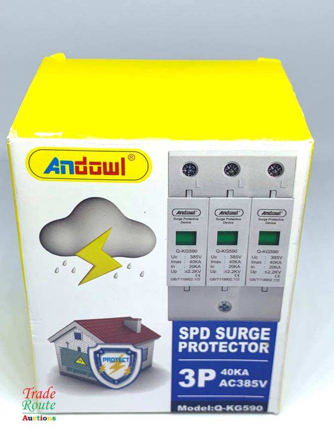 Surge Protector 3-Pole 3-Phase DIN Rail AC 385V 40KA SPD SURGE PROTECTOR