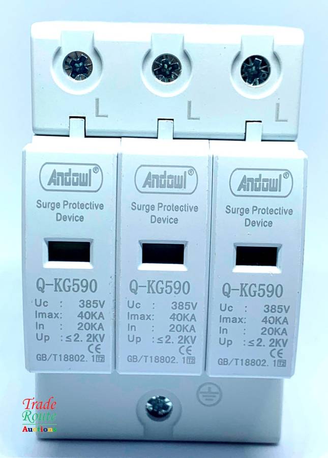 Surge Protector 3-Pole 3-Phase DIN Rail AC 385V 40KA SPD SURGE PROTECTOR