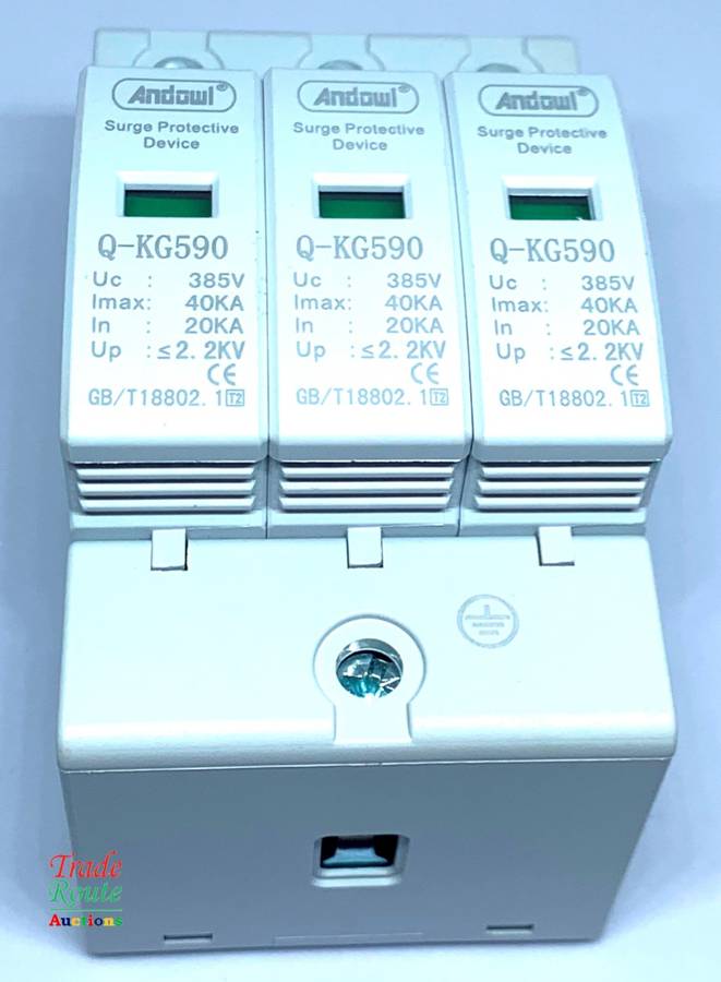 Surge Protector 3-Pole 3-Phase DIN Rail AC 385V 40KA SPD SURGE PROTECTOR